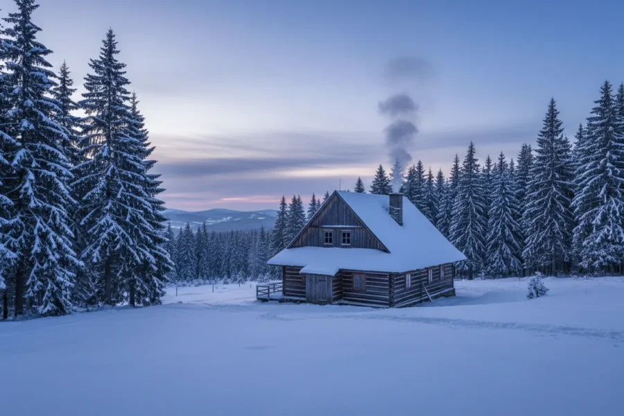 Schronisko PTTK „Orle" — dawna huta szkła na Polanie Izerskiej