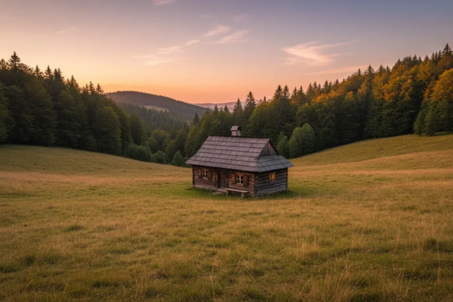 Bacówka PTTK w Jaworcu — samotnia w sercu wschodnich Bieszczadów