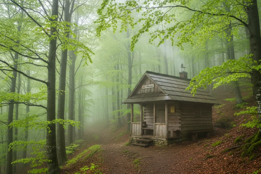 Bacówka PTTK pod Honem — cichy taras nad Cisną