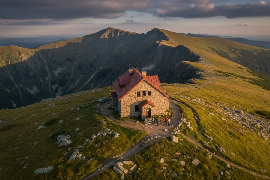 Schronisko pod Łabskim Szczytem — kamienny strażnik Śnieżnych Kotłów