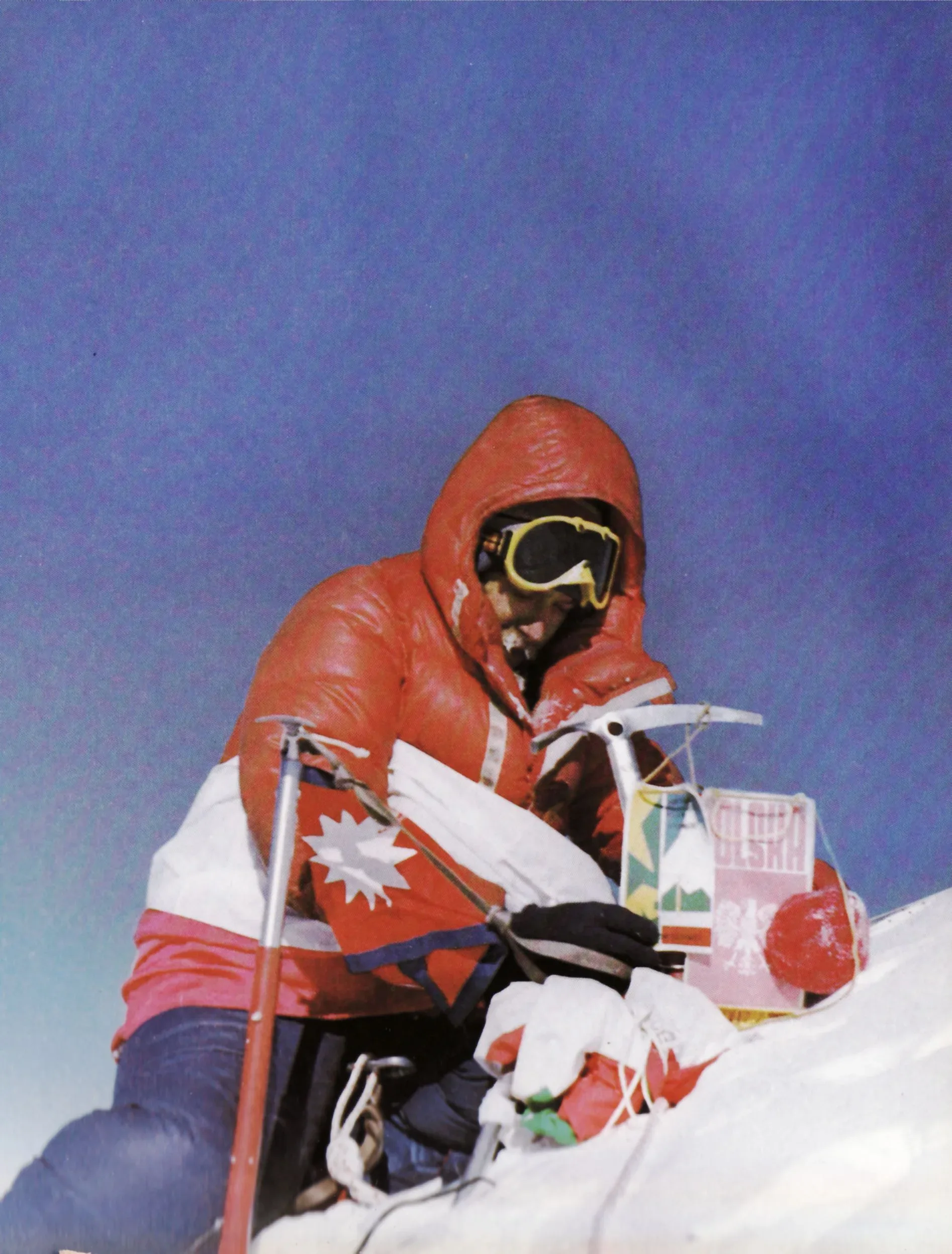 Andrzej Czok na szczycie Mount Everestu 19 maja 1980 roku