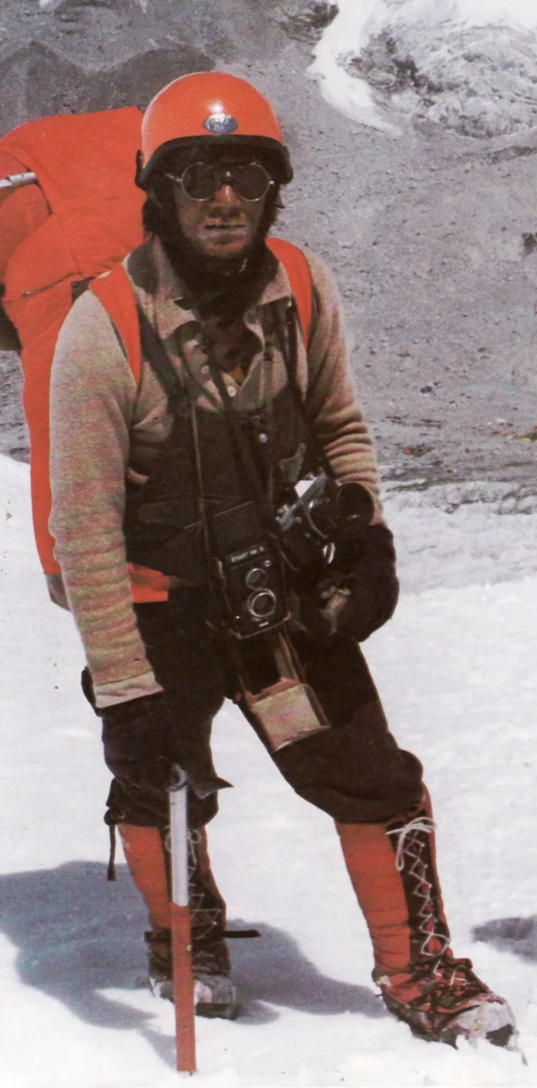 Jerzy Kukuczka podczas wiosennej wyprawy na Mount Everest w 1980 roku